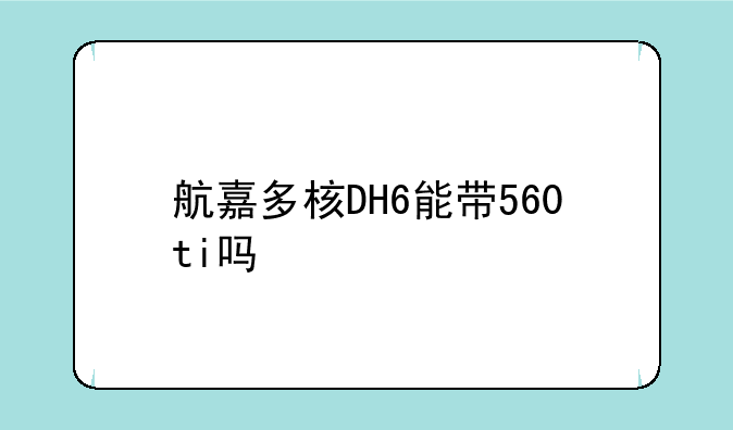 航嘉多核DH6能带560ti吗