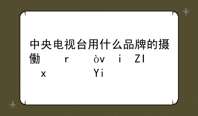 中央电视台用什么品牌的摄像机？有多重？多少钱？