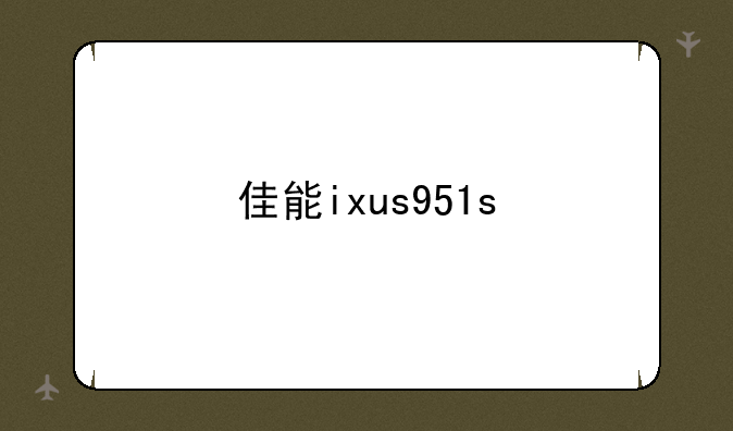 佳能ixus951s