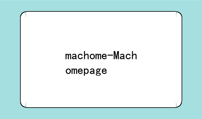 machome-Machomepage